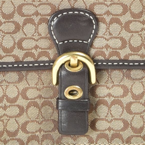 Coach Signature Small Fabric Bag. {Ex+} - Picture 4 of 5